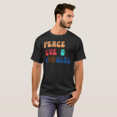 Peace LoveとCookie Lover Tシャツ (正面フル)