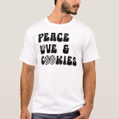 Peace LoveとCookie Lover Tシャツ (正面)