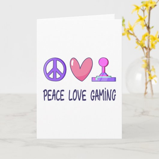 Peace Loveゲーム カード (黄色い花)
