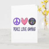 Peace Loveゲーム カード (黄色い花)