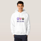 Peace Loveゲーム パーカ (正面フル)