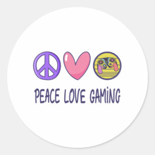 Peace Loveゲーム ラウンドシール