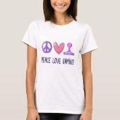 Peace Loveゲーム Tシャツ (正面)