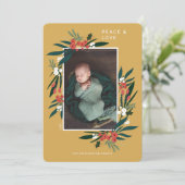 Peace & Loveフェスティバルクランベリー&葉の写真 シーズンカード (スタンド正面)