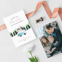 Peace & Loveヴィンテージヴァンクリスマスホリデーフォト