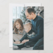 Peace & Loveヴィンテージヴァンクリスマスホリデーフォト シーズンカード (裏面)