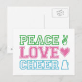 peace.love.応援 ポストカード (正面/裏面)