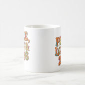 Peace Love 2026 Retro Psychedelic Mug コーヒーマグカップ (中央)