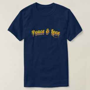 Peace & Love - A MisterPシャツ Tシャツ