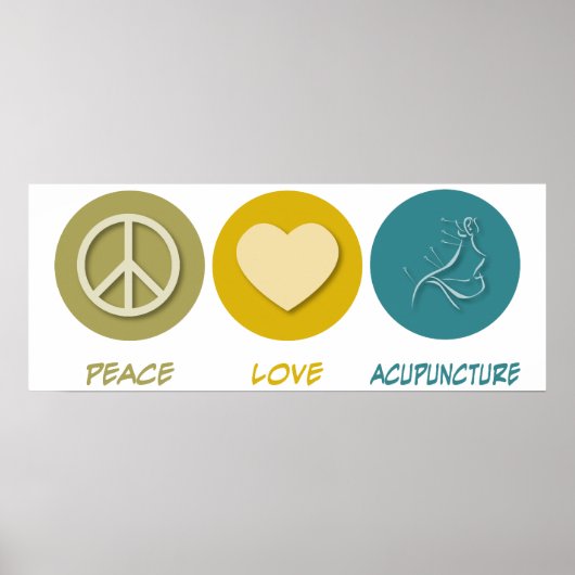 Peace Love Acupuncture ポスター (正面)
