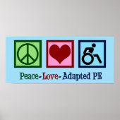 Peace Love Adapted PE ポスター (正面)