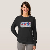 Peace Love America 7月4日ひまわりアメリカ Tシャツ (正面フル)