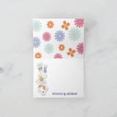 Peace Love and 1960's 1970's Thank You Hippie Card サンキューカード (内部)