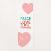 Peace, Love and Chromosomes | Down Syndrome ヨガマット (正面)