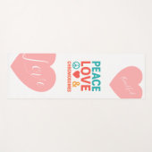 Peace, Love and Chromosomes | Down Syndrome ヨガマット (正面(横))