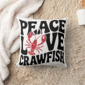Peace Love and Crawfish Cajun  クッション (ブランケット)