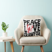 Peace Love and Crawfish Cajun  クッション (椅子)
