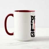 Peace Love and Crawfish Cajun  マグカップ (左)