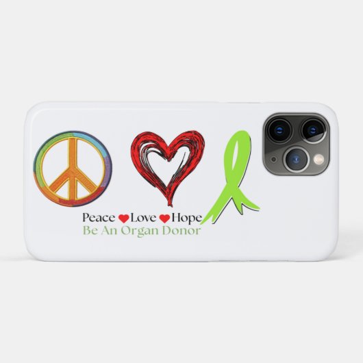 Peace Love and Hope Case-Mate iPhoneケース (裏面(横))