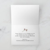 Peace Love and Joy Winter Bouquet Folded シーズンカード (内部)