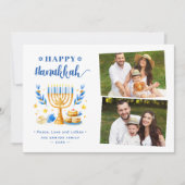 Peace Love and Latkes Happy Hanukkah 2写真 シーズンカード (正面)