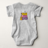 Peace, Love, And Music Baby Bodysuit ベビーボディスーツ (裏面)