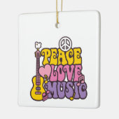 Peace, Love, And Music Ornament セラミックオーナメント (左)