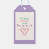 Peace, Love and Peppermint ギフトタグ (正面)