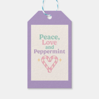 Peace, Love and Peppermint ギフトタグ