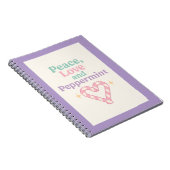 Peace, Love and Peppermint ノートブック (右側)