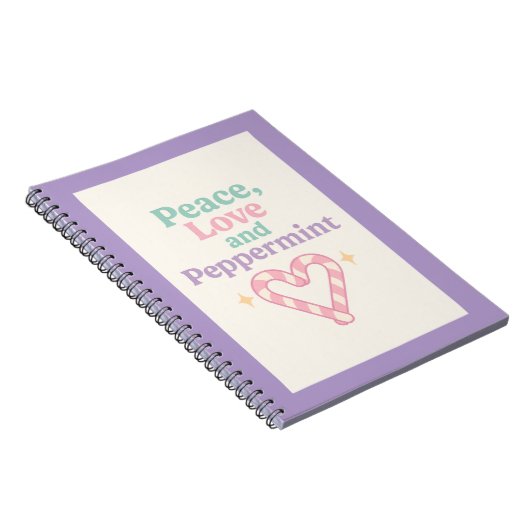 Peace, Love and Peppermint ノートブック (右側)