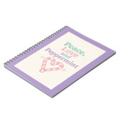 Peace, Love and Peppermint ノートブック (左側)