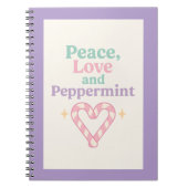 Peace, Love and Peppermint ノートブック (正面)