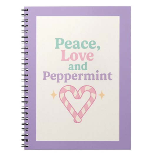 Peace, Love and Peppermint ノートブック (正面)