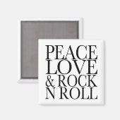 Peace Love and Rock '転が N マグネット (正面/裏面)