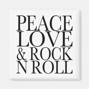 Peace Love and Rock '転が N マグネット