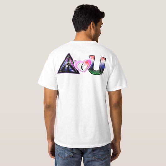 PEACE LOVE AND UNITYT Tシャツ (裏面フル)