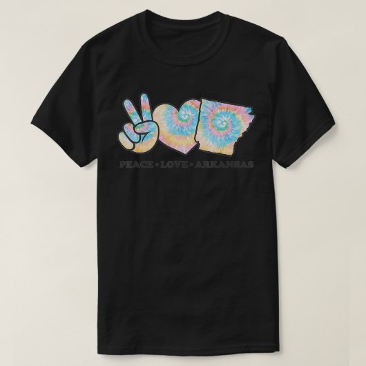 Peace Love Arkansas  Tシャツ (デザイン正面)