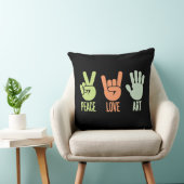 Peace Love Art – Creative Expression クッション (椅子)