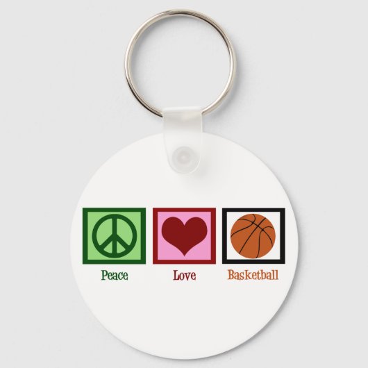 Peace Love Basketball キーホルダー (裏面)