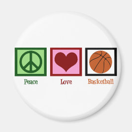Peace Love Basketball マグネット
