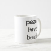 Peace Love Beach -Coastal Life- Sun Sea Lover Tea コーヒーマグカップ (正面右)