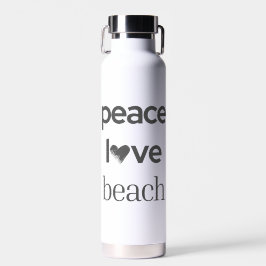 Peace Love Beach Lover | Premium Modern Statement  ウォーターボトル
