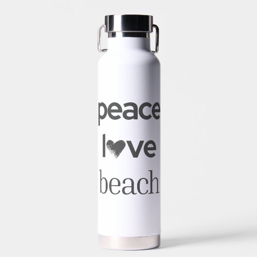 Peace Love Beach Lover | Premium Modern Statement  ウォーターボトル (正面)