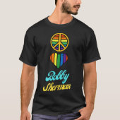 Peace Love Bobby Sherman 60s 70s Groovy Greeting Tシャツ (正面)