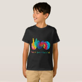 Peace Love Bocce Ball Tie Design Tシャツ (正面フル)