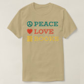 Peace Love Books843 Tシャツ (デザイン正面)