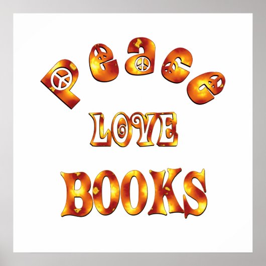 PEACE LOVE BOOKS - 11.80ドルから ポスター (正面)