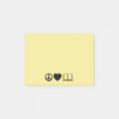 Peace, Love & Books Post-It Notes ポストイット (正面)