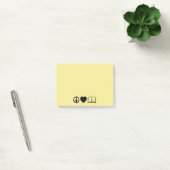 Peace, Love & Books Post-It Notes ポストイット (オフィス)